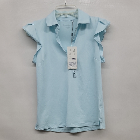 Walter Hagen Tops - Light Blue Ruffled Sleeve Women's Top